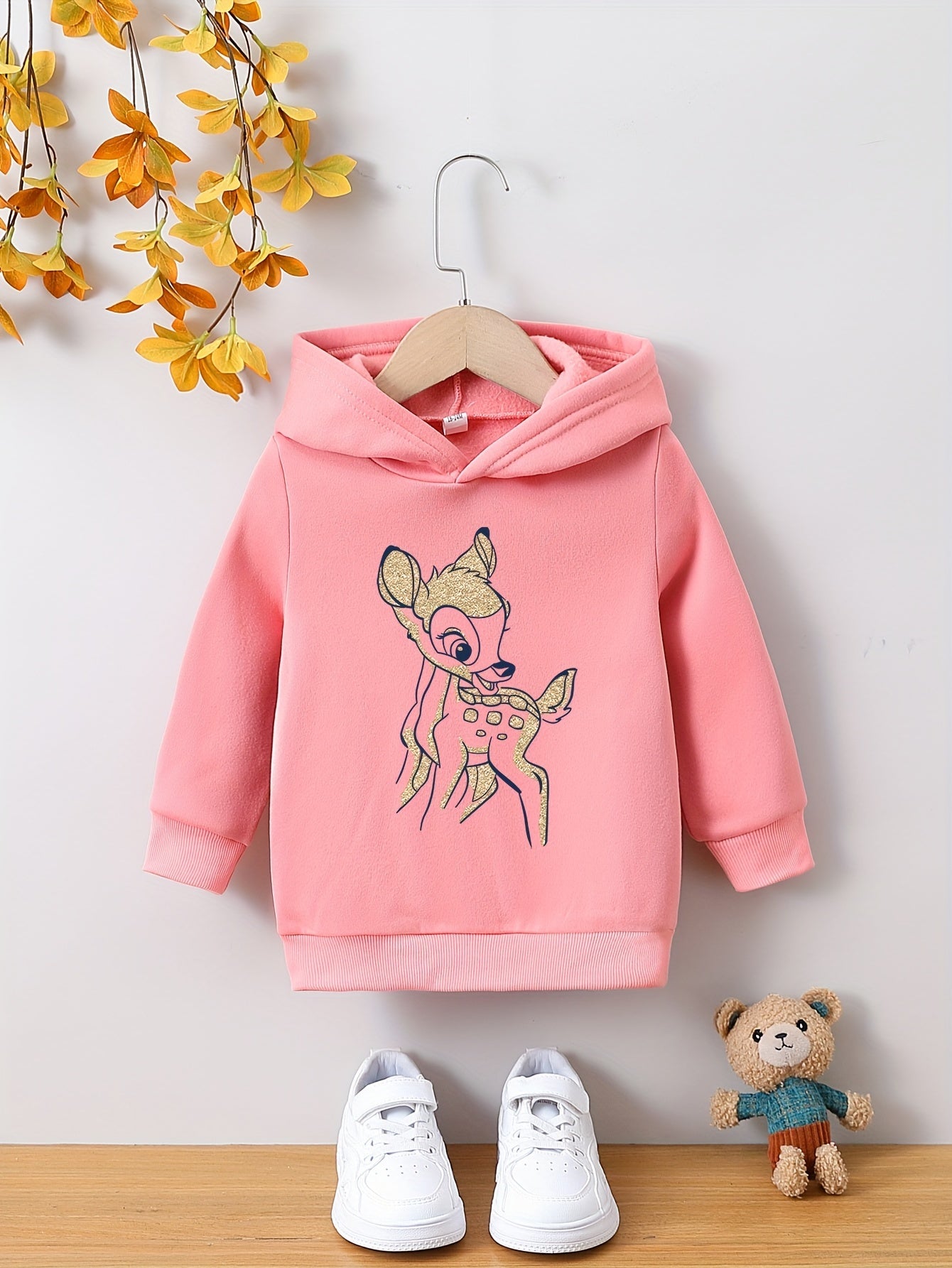 Zoe - Sweat à capuche pour petites filles avec imprimé d'animaux de dessin animé