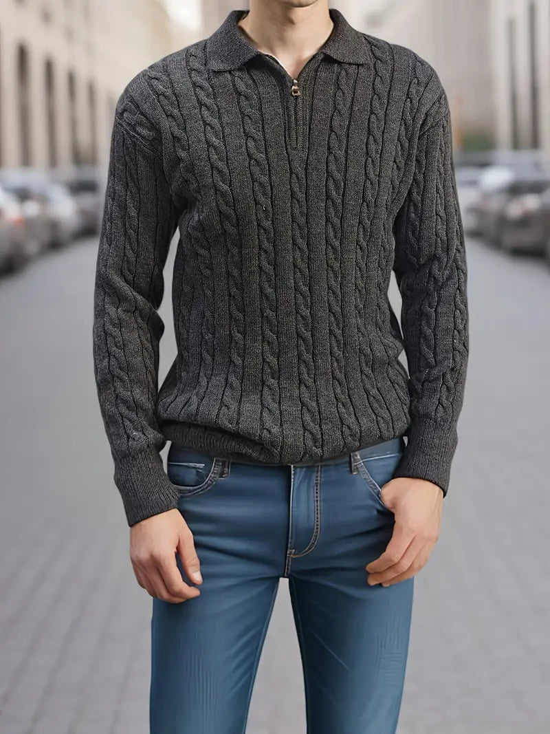 Félix - Pull zippé avec coupe confortable