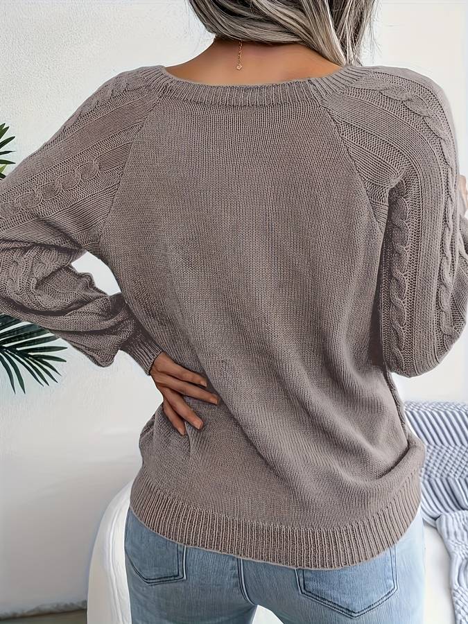 Yara - Pull en tricot avec boutons