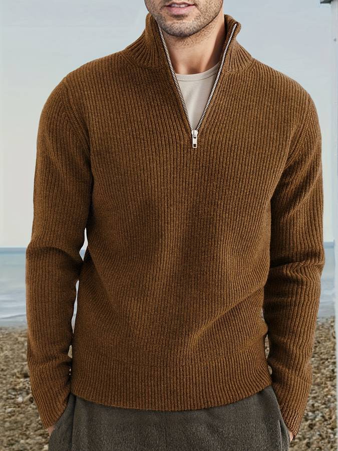 Félix Alpha - Pull zippé pour homme