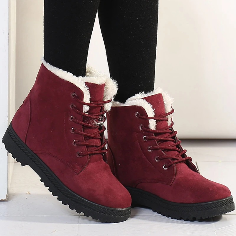 Esmee - Chaussures d'hiver à semelle haute en fourrure Femme