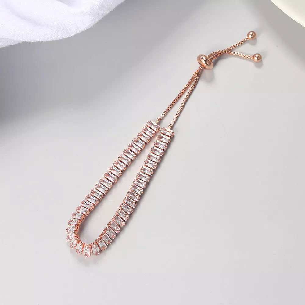 Gwen - Bracelet Roségouden avec taille réglable