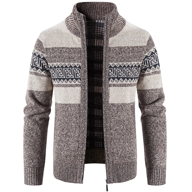 Victor Autumn Breeze Cardigan - Tricoté pour un look hivernal glacial