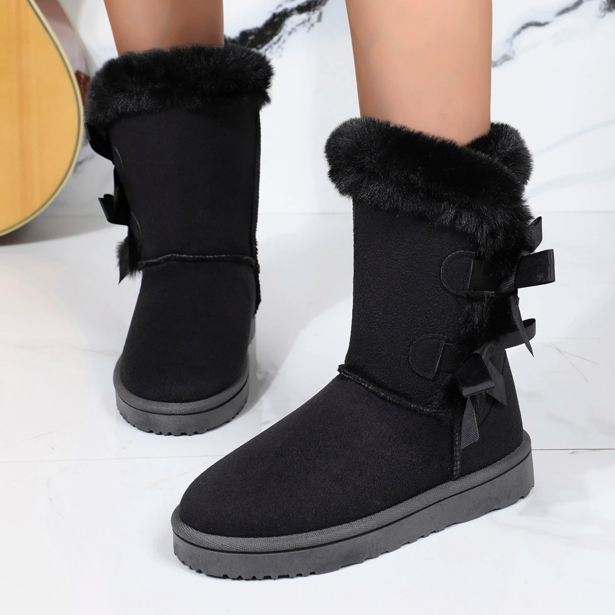 Nora - Bottes d'hiver doublées avec fourrure