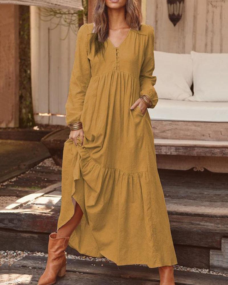 Petra - Robe maxi rétro vintage