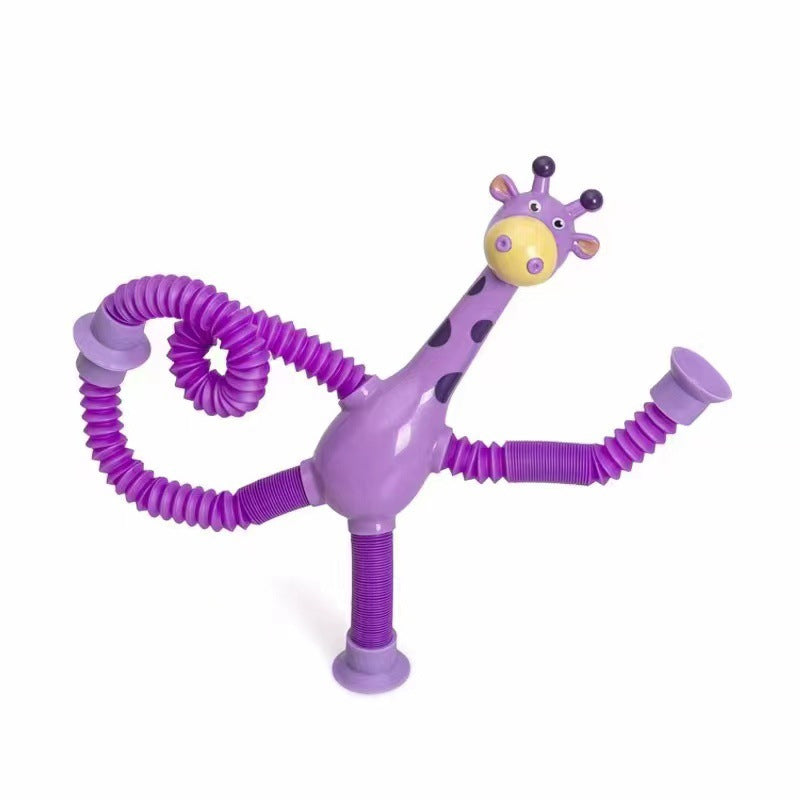 Jouet Girafe Flexible avec Ventouse – StretchyGiraffe pour Jouer sur Toutes les Surfaces