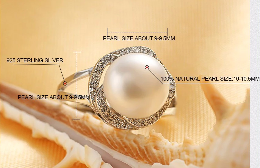 Grande bague en perles - La bague est réglable en taille !