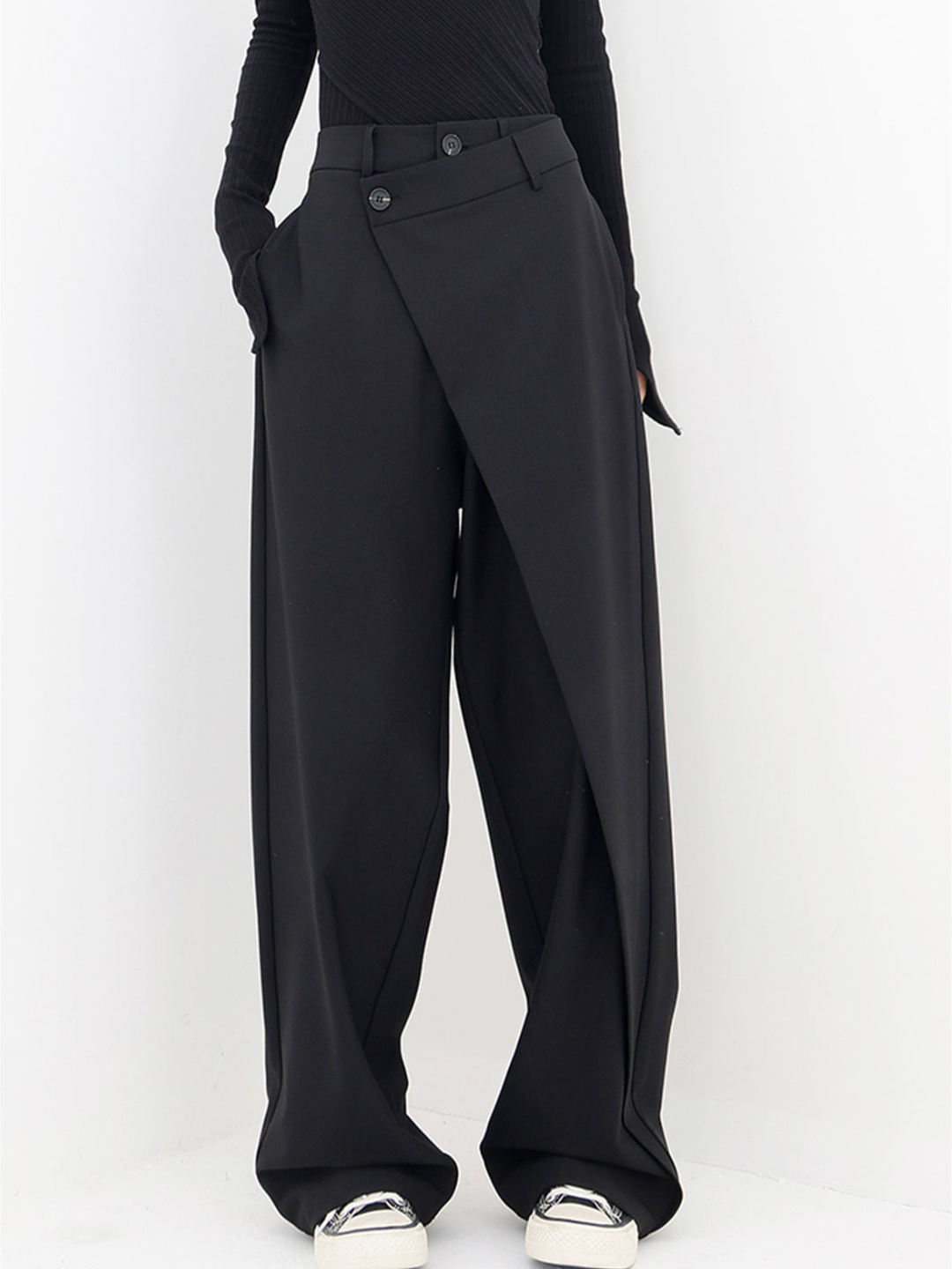 BelleRue - Pantalon ample asymétrique