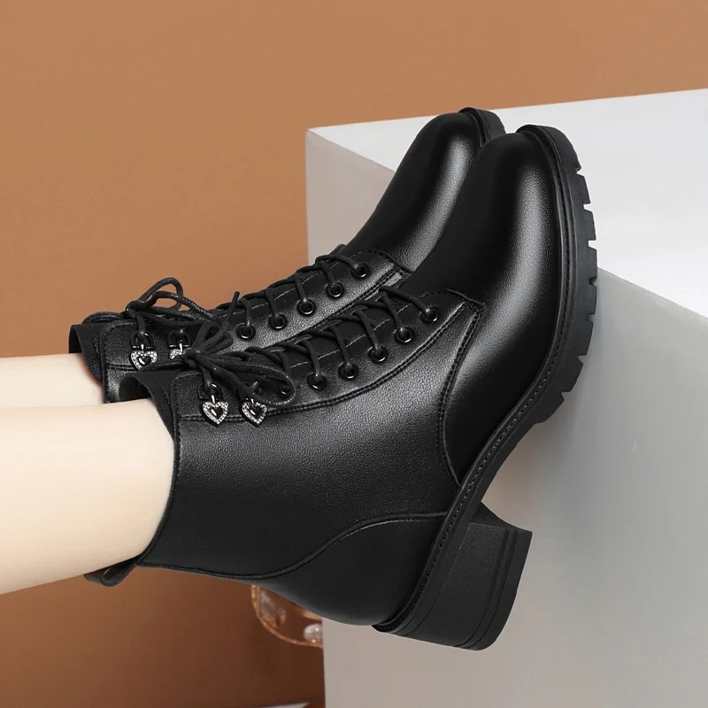 Nora - Bottines pour femmes avec semelle plate