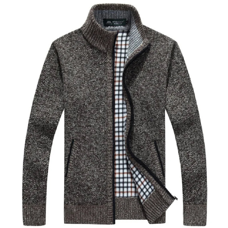 Maarten Winter Cardigan - Cardigan surdimensionné avec fermeture éclair