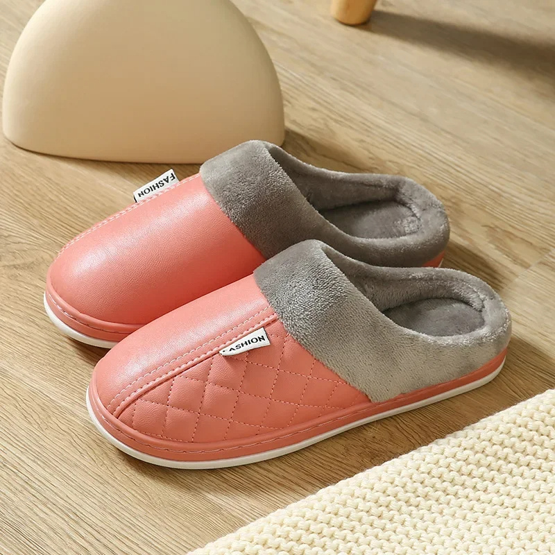 Tessa - Chaussons pour Femme à Bout Rond et Fourrure Antidérapante