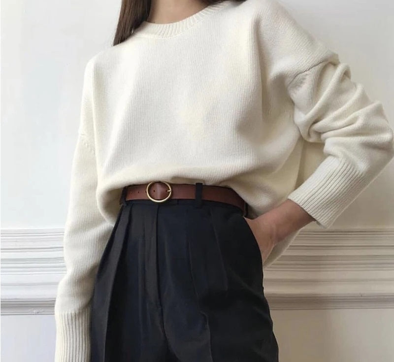 Faye Cashmere Bliss Sweater - Doux et confortable