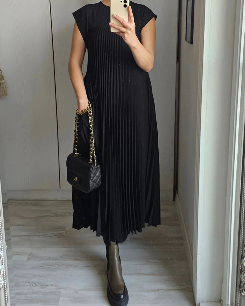 Camilla - Robe plissée sans manches élégante