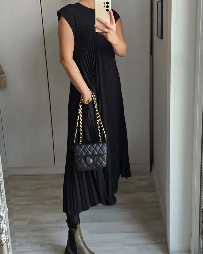 Camilla - Robe plissée sans manches élégante
