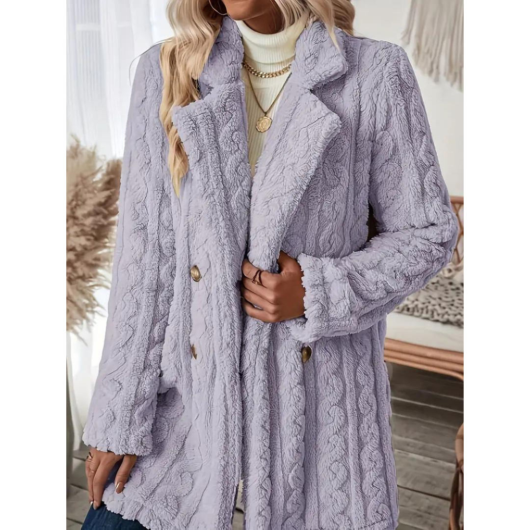 Nina - Manteau Tricoté Doux pour Femme