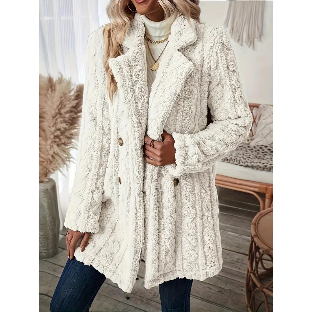 Nina - Manteau Tricoté Doux pour Femme