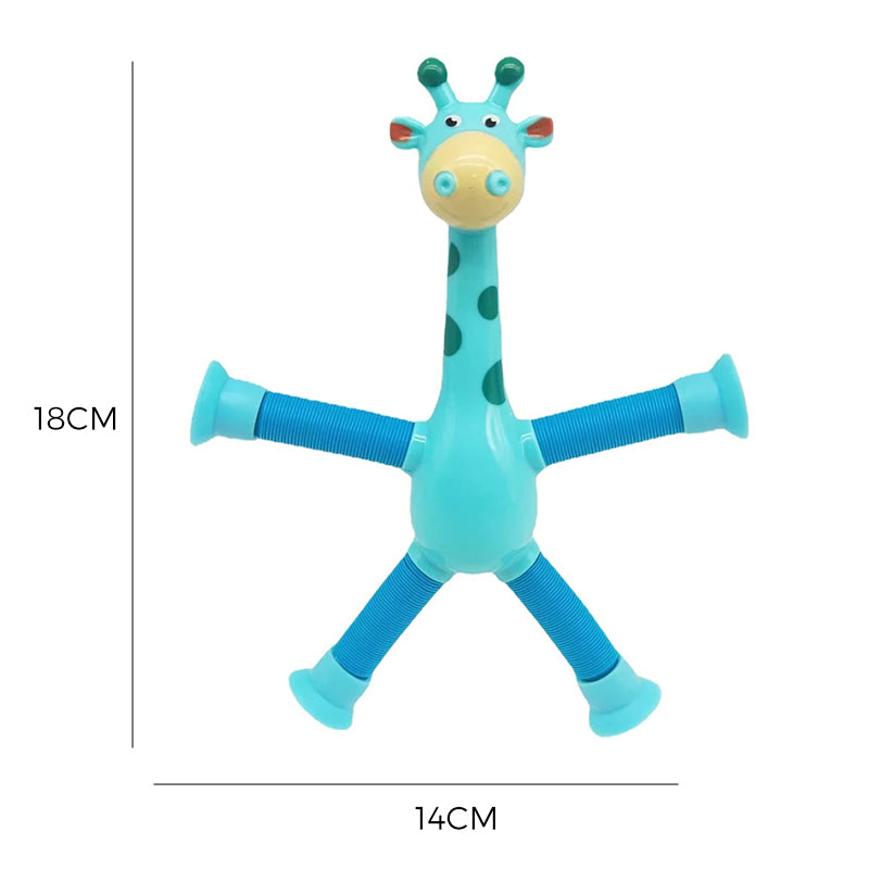 Jouet Girafe Flexible avec Ventouse – StretchyGiraffe pour Jouer sur Toutes les Surfaces