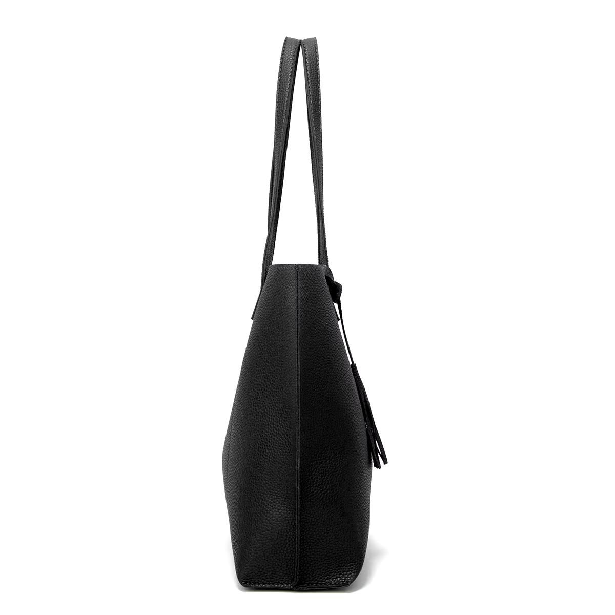 Sac à main noir avec portefeuille assorti