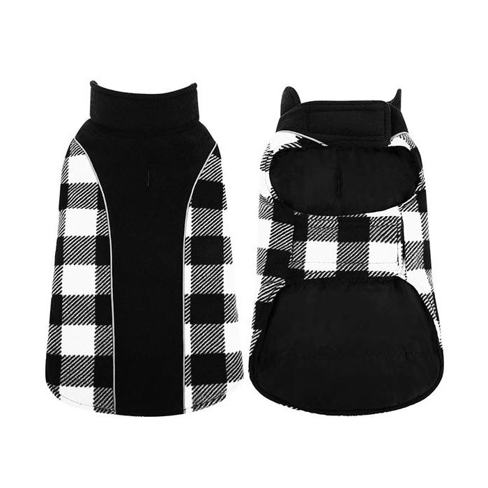 PawComfort - Manteau d'hiver réversible en tartan pour chiens | Classique et chaleureux