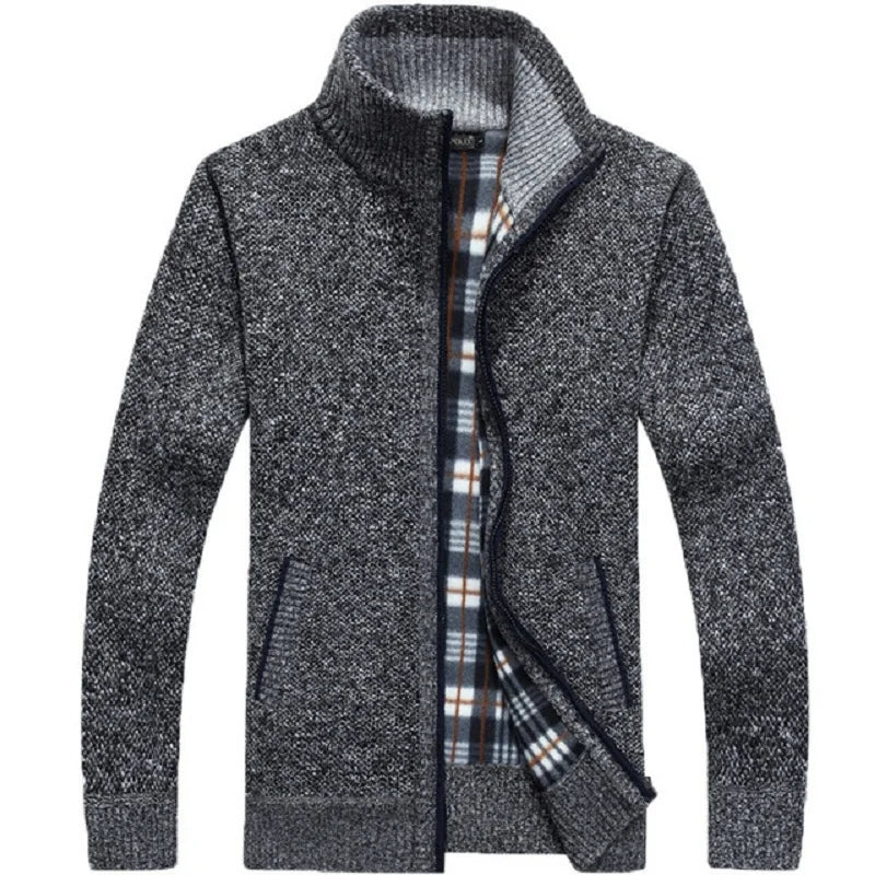 Maarten Winter Cardigan - Cardigan surdimensionné avec fermeture éclair