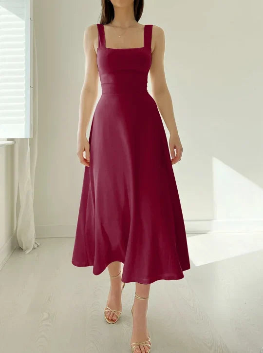 BelleRue - Robe midi réversible Audrey en bambou biologique avec poches