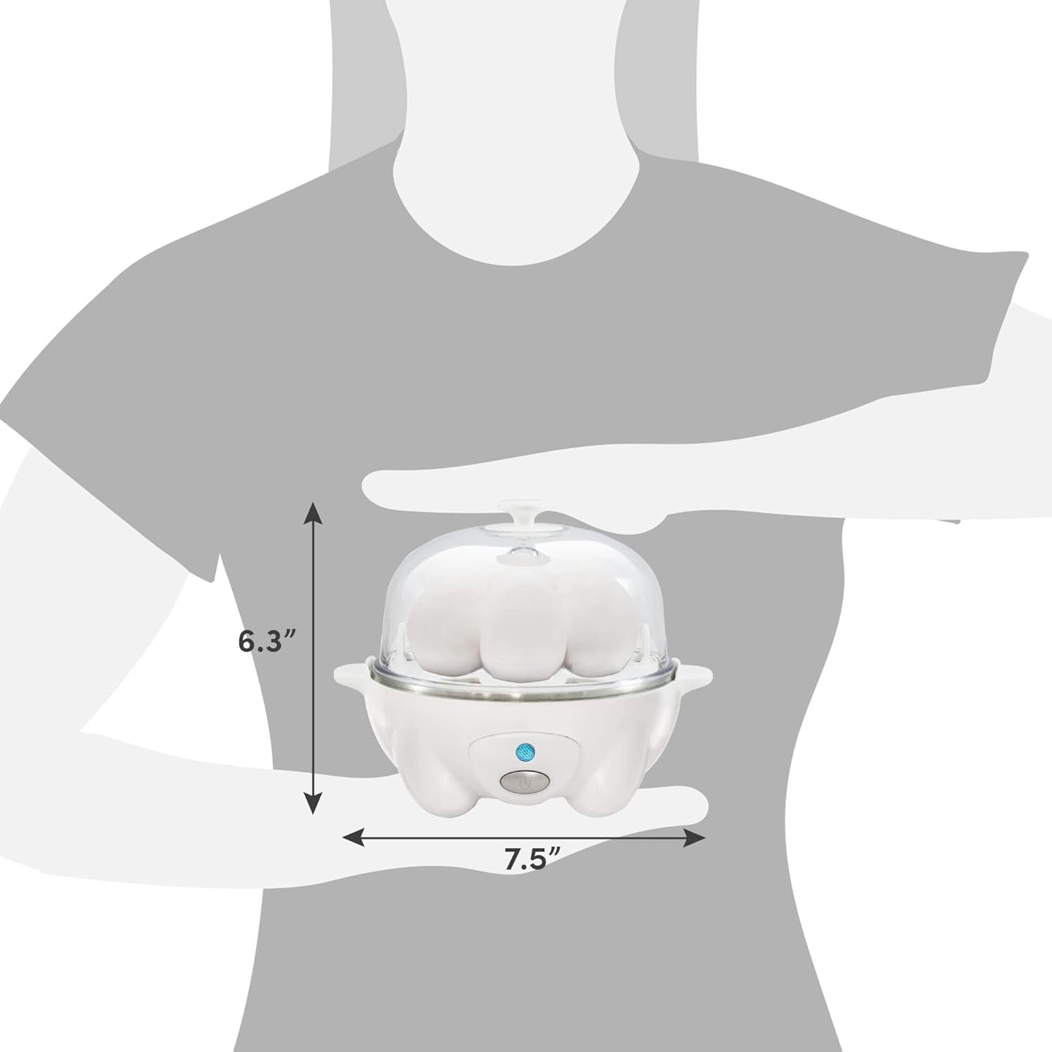 Cuiseur à Oeufs Rapide - Pour Cuisson, Pochage et Préparation d'Omelettes Rapides