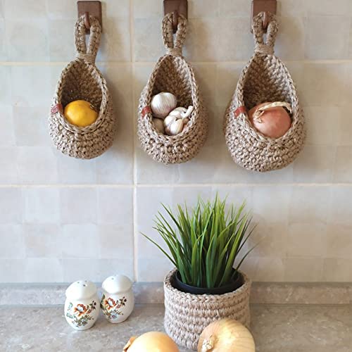 Panier Suspendu WallWeave - Rangement de Légumes et Fruits au Mur