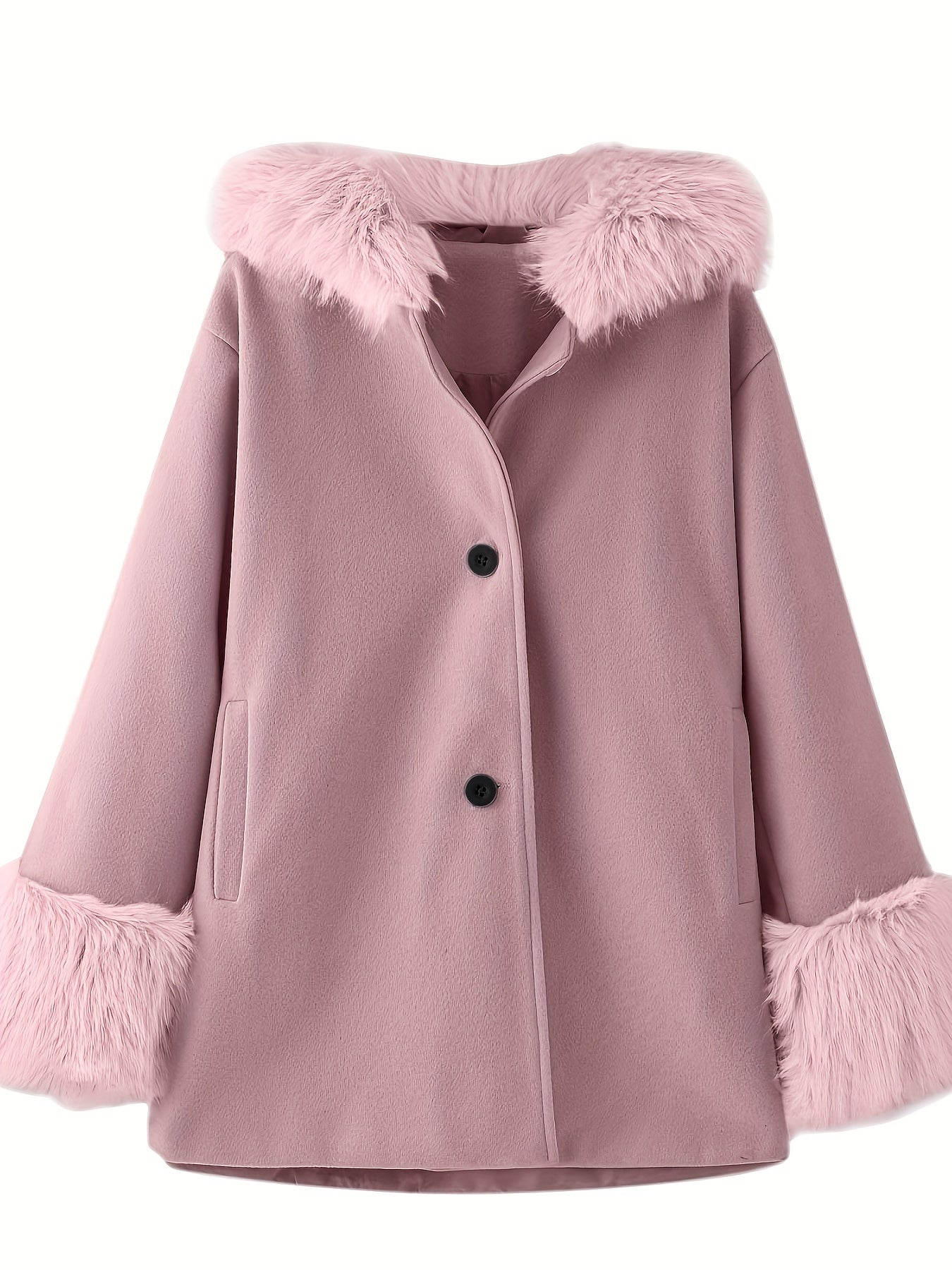 Chloé - Veste en fourrure avec capuche pour filles