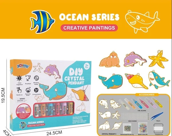 Kit de Peinture DIY Porte-clés – SparkleArt pour une Expression Créative