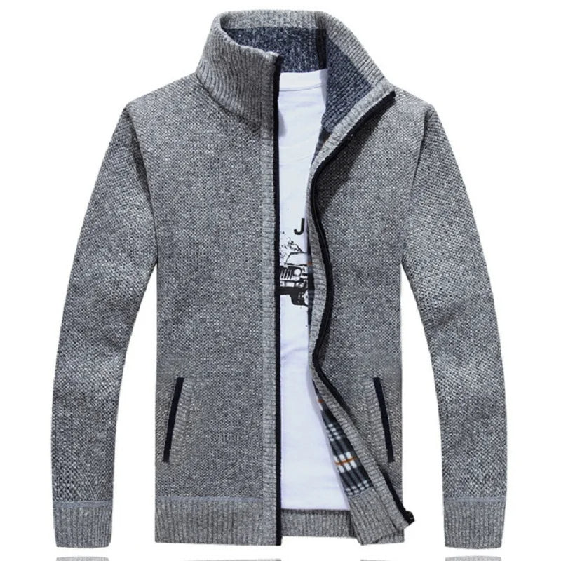 Maarten Winter Cardigan - Cardigan surdimensionné avec fermeture éclair