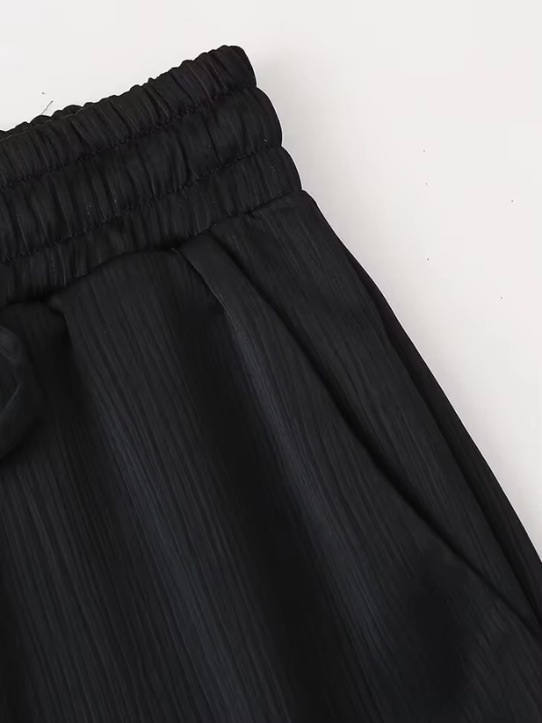 Ensemble décontracté noir pour femmes 2 pièces