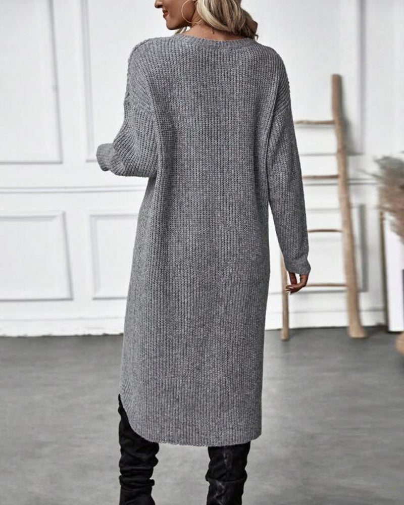 Lopez - Robe pull en tricot moderne