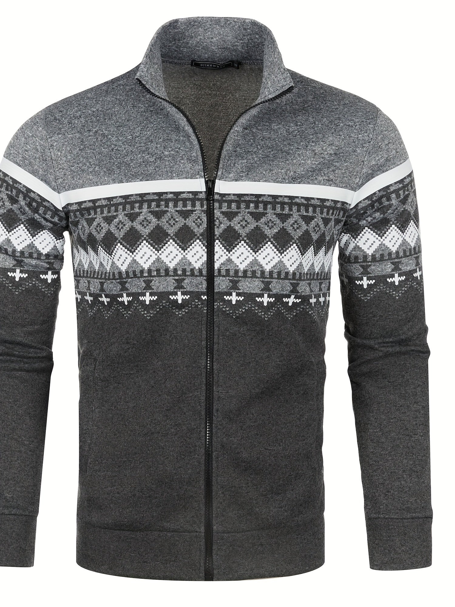 Elias - Pull Chaud avec Zip pour Hommes