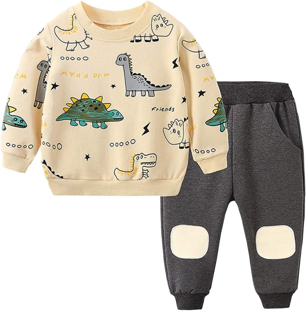 Ensemble pour Enfants avec Imprimé Dinosaure pour Garçons - Vêtements Amusants pour le Petit Amateur de Dinosaures