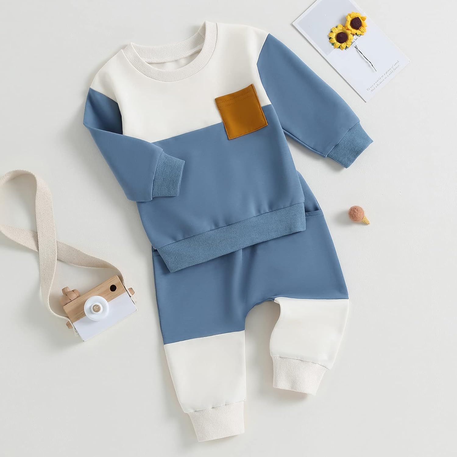 Ensemble d'Hiver Baby Jogger - Sweatshirt Contrasté et Pantalon pour le Confort par Temps Froid