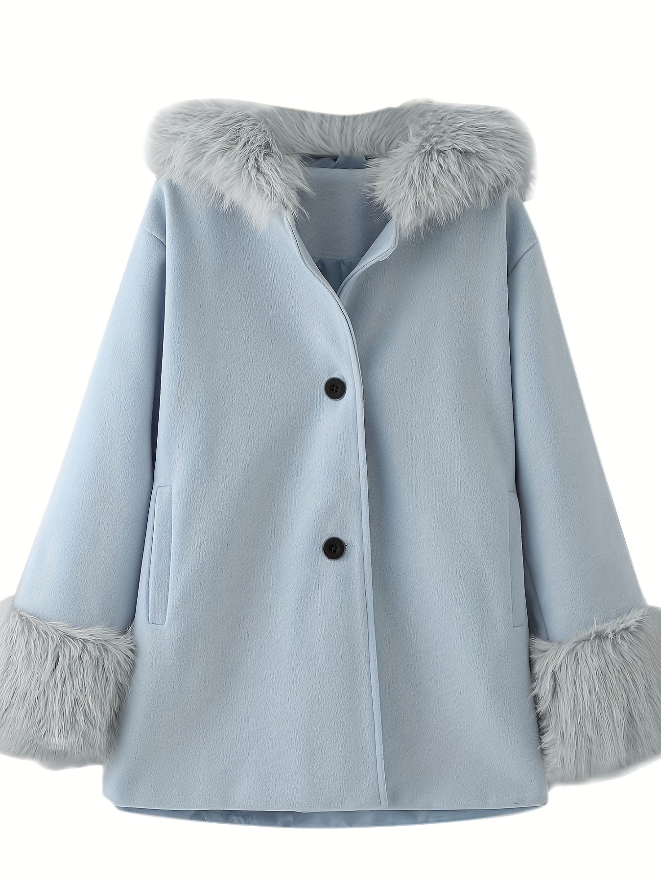 Chloé - Veste en fourrure avec capuche pour filles