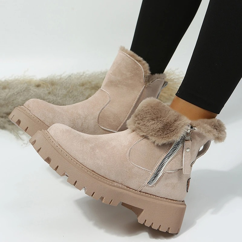 Sophie - Bottes d'hiver légères doublées avec semelle souple