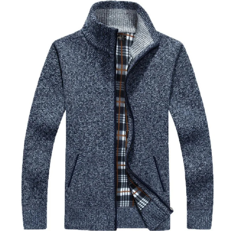 Maarten Winter Cardigan - Cardigan surdimensionné avec fermeture éclair