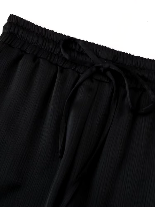 Ensemble décontracté noir pour femmes 2 pièces