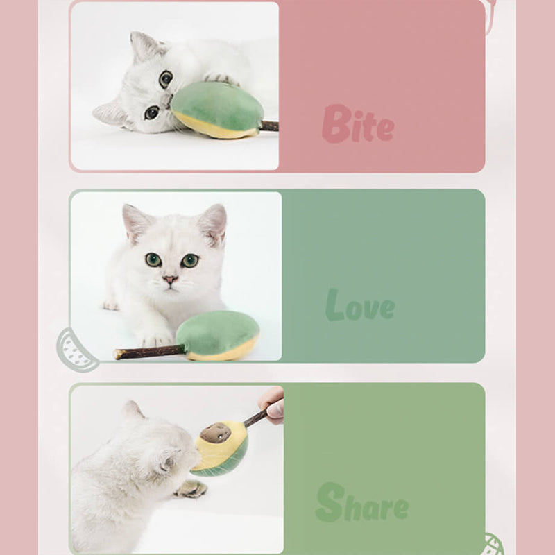 Ensemble de jouets pour chats en forme de fruits - Amusants et ludiques