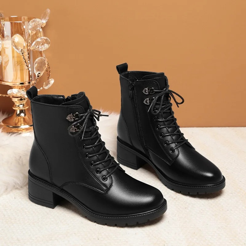 Nora - Bottines pour femmes avec semelle plate