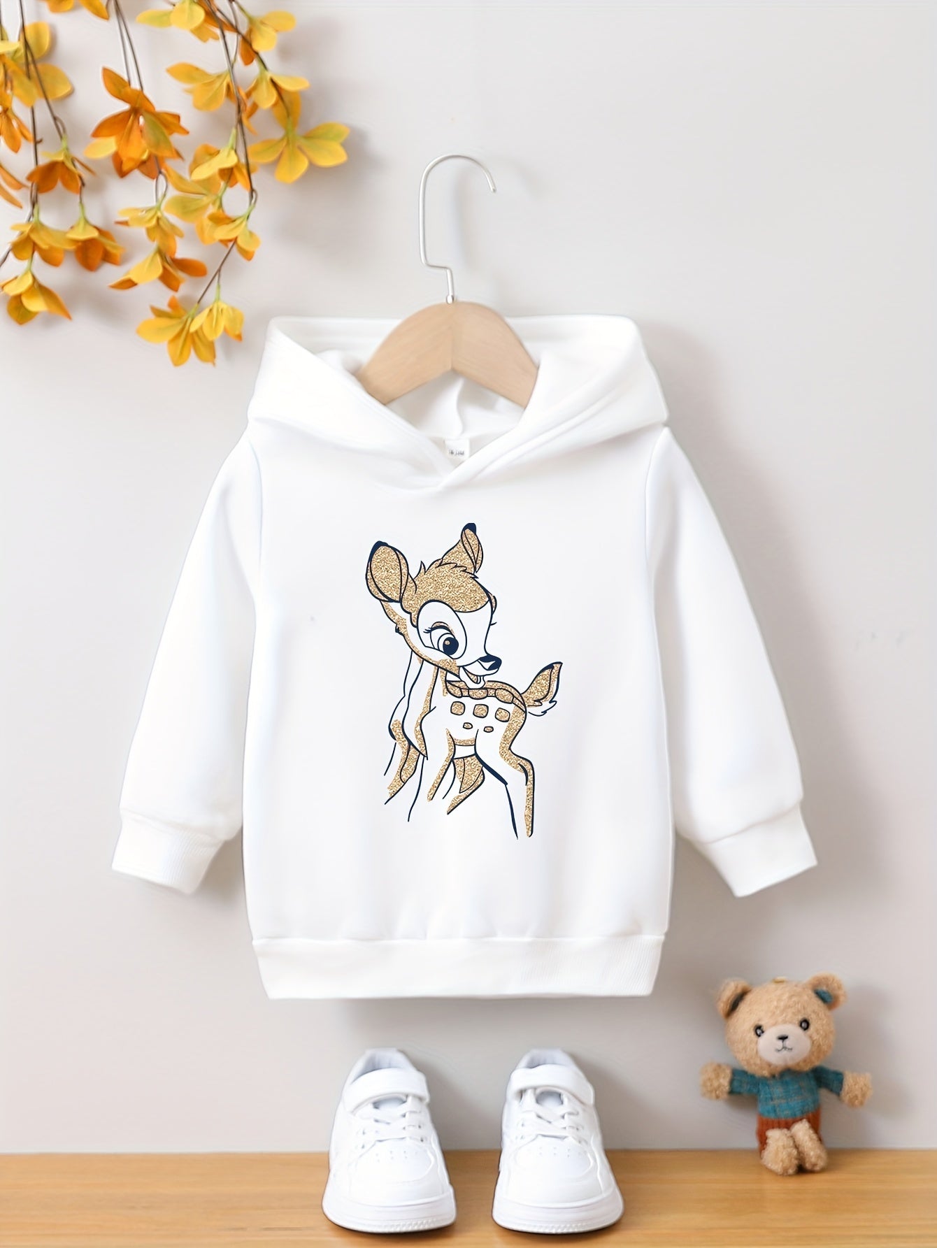 Zoe - Sweat à capuche pour petites filles avec imprimé d'animaux de dessin animé