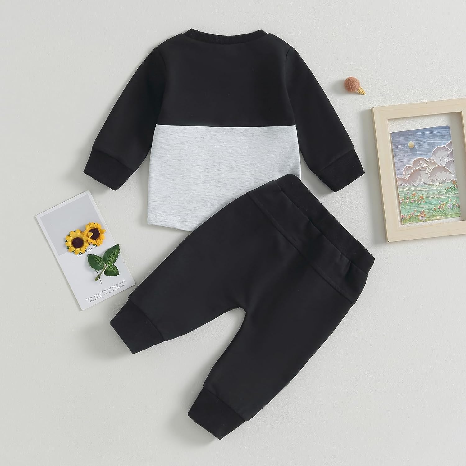 Ensemble d'Hiver Baby Jogger - Sweatshirt Contrasté et Pantalon pour le Confort par Temps Froid