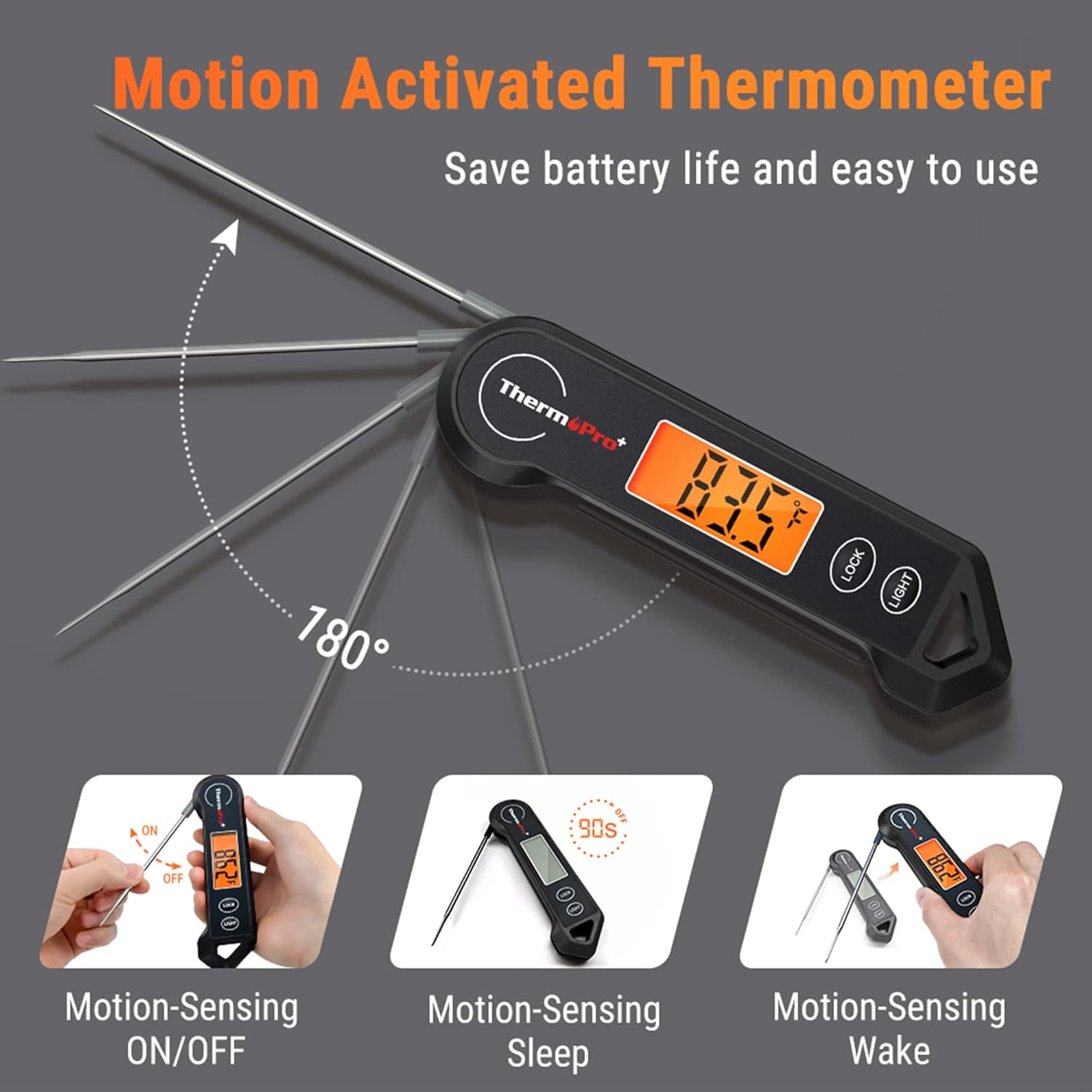 Thermomètre à Viande Numérique ThermoPro - Mesure Précise de la Température pour des Plats Parfaits