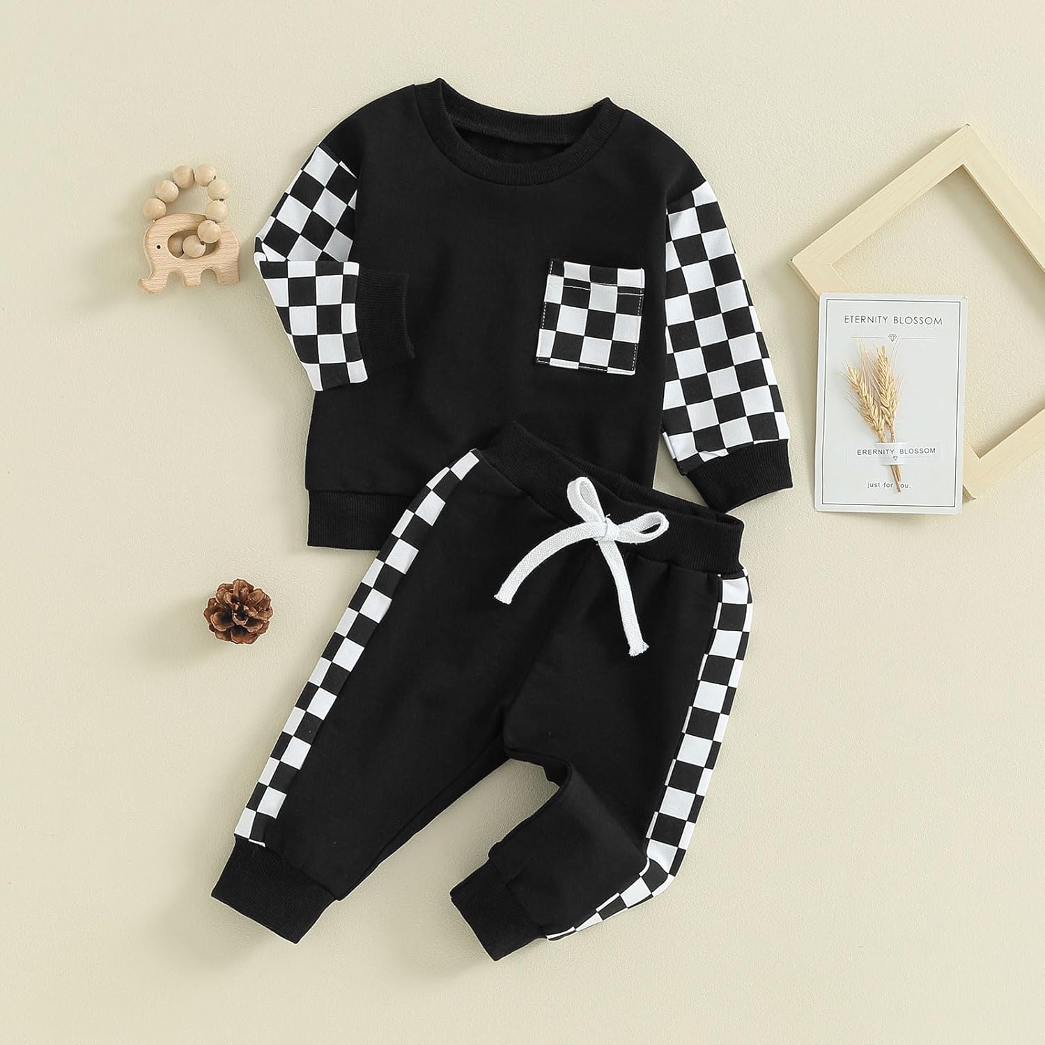 Ensemble d'Hiver Baby Jogger - Sweatshirt Contrasté et Pantalon pour le Confort par Temps Froid