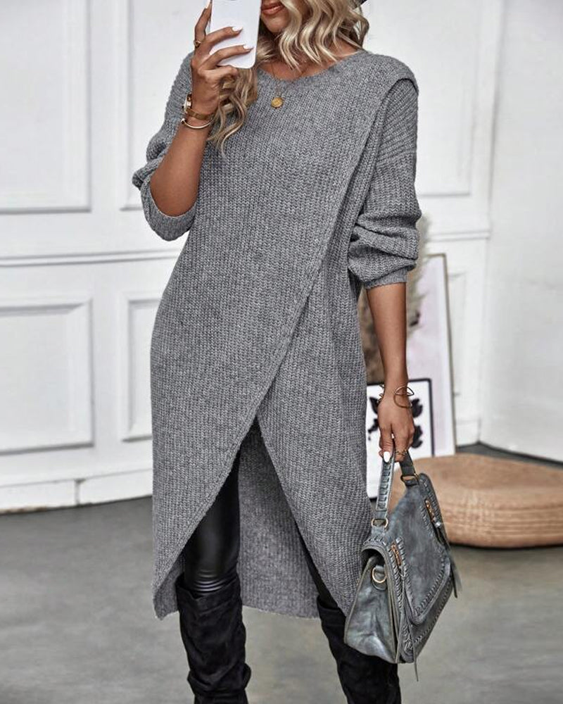 Lopez - Robe pull en tricot moderne