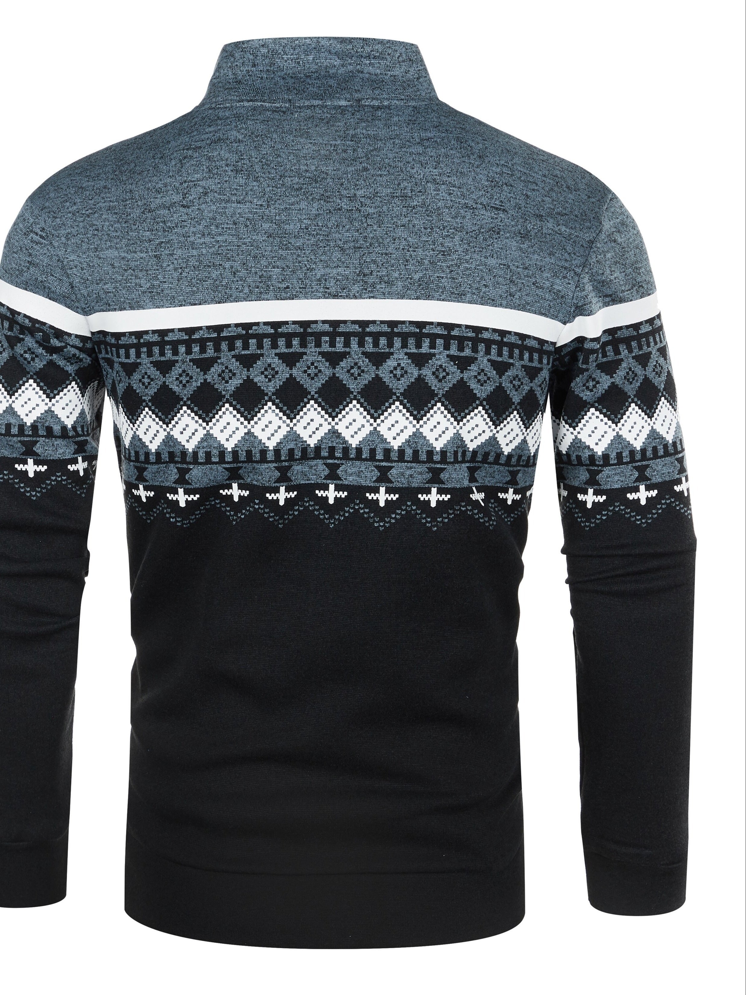 Elias - Pull Chaud avec Zip pour Hommes