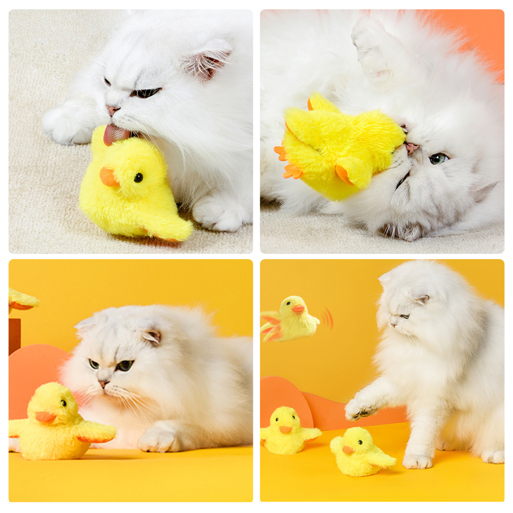 Jouet canard battant pour chats - Amusement garanti pour votre félin