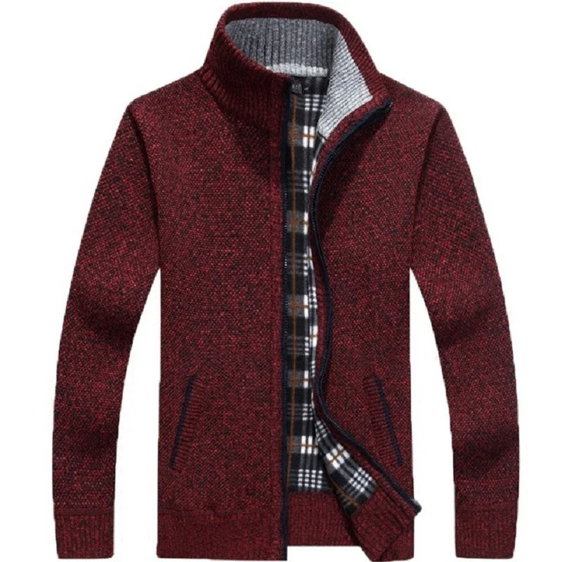 Maarten Winter Cardigan - Cardigan surdimensionné avec fermeture éclair