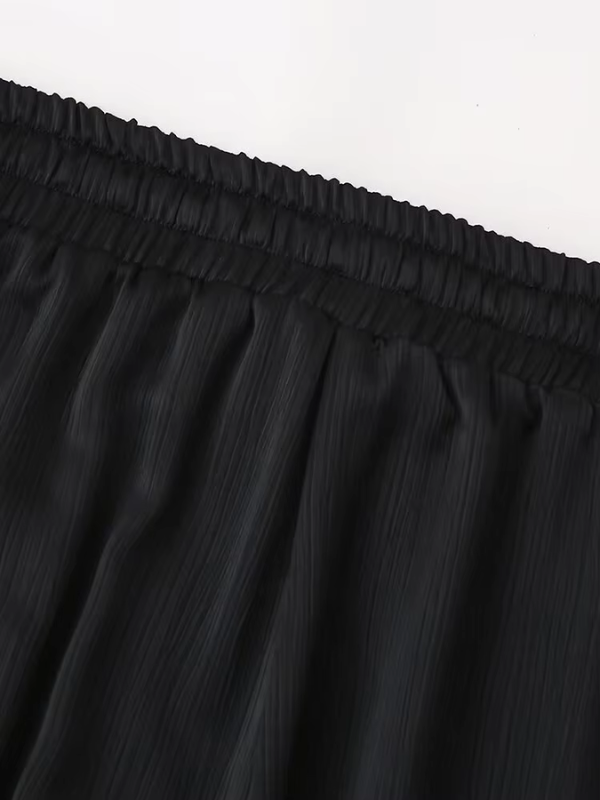 Ensemble décontracté noir pour femmes 2 pièces